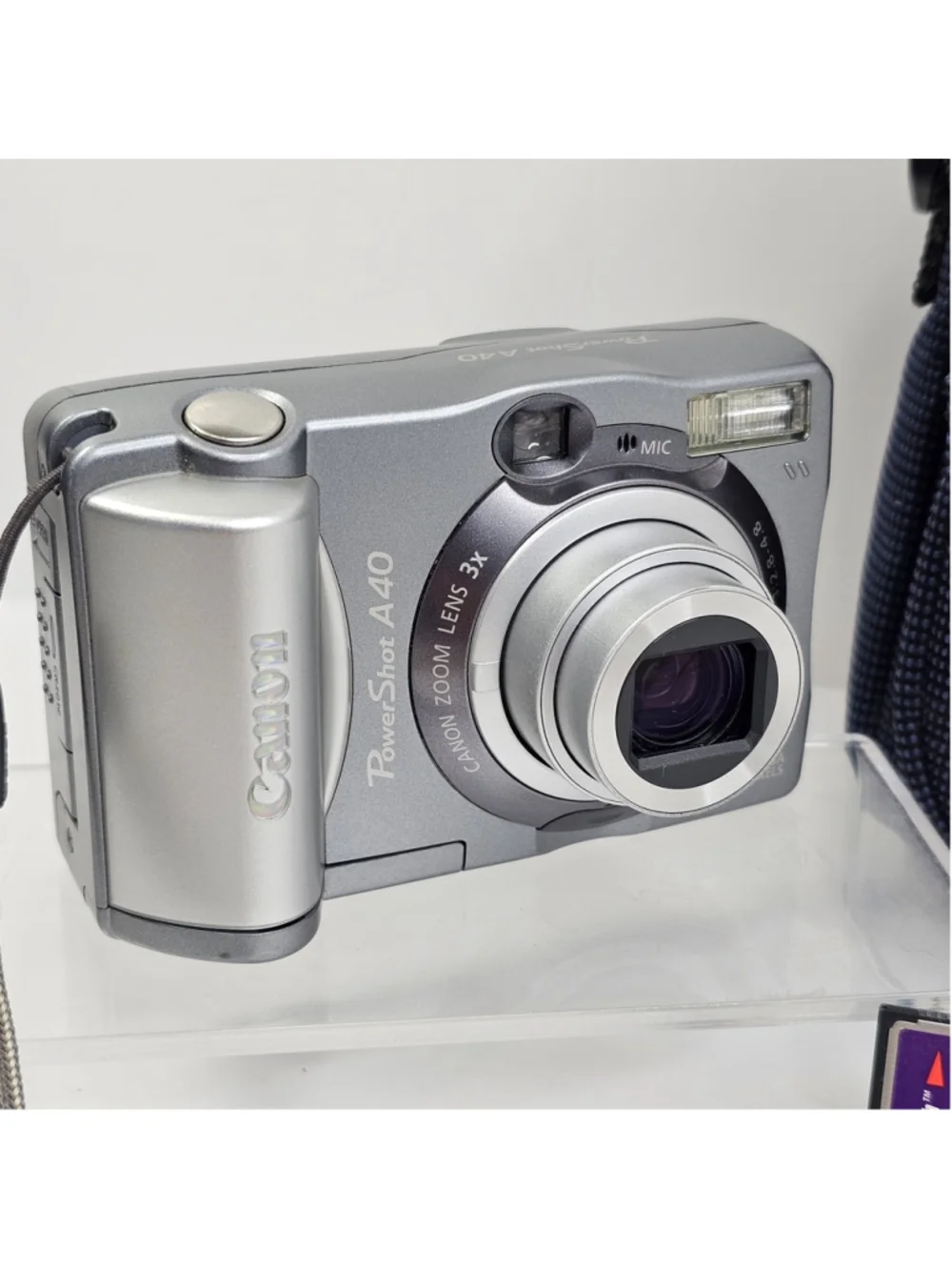 Canon PowerShot A40 Digital Camera PC1019 Tested Working 64mb Memory Card & Case - Picture 2 of 16